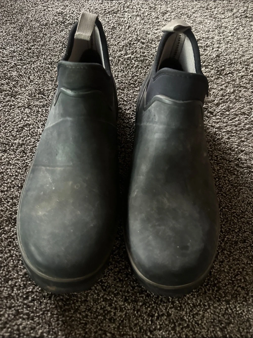 Bogs Men's Black Chelsea-Style Rain Waterproof Ankle Boots Size 13 Fishing Work
